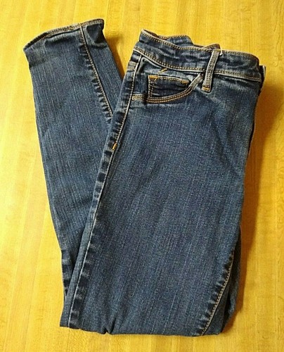 Denim Legging Crop Cropped Blue 