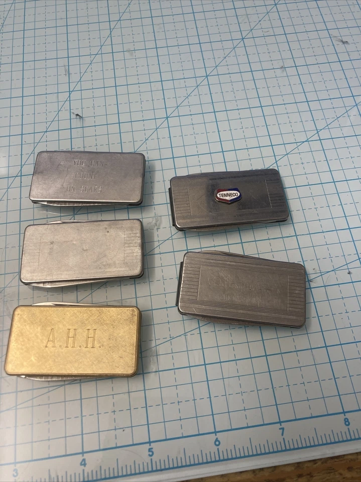 5 USED Vintage IMPERIAL Stainless USA Money Clip Knives. Nice Mixed Lot, LOOK! - Image 4 of 4