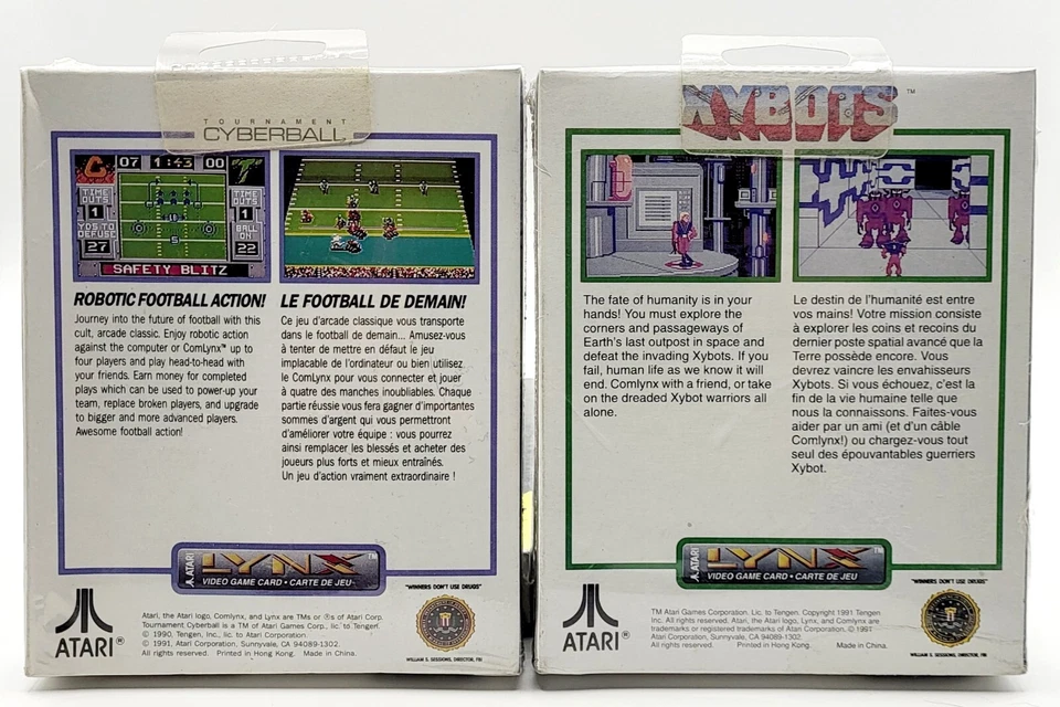 Xybots and Tournament Cyberball (Atari Lynx, 1991) *FACTORY SEALED* - Image 2 of 4