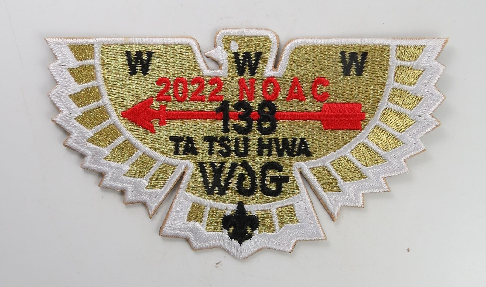 NOAC 2022 TA TSU HWA 136 OA Patch WHITE Bdr. [TN134] | eBay