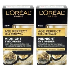 L'Oreal Age Perfect Cell Renewal Midnight Eye Opener .5oz Lot of 2