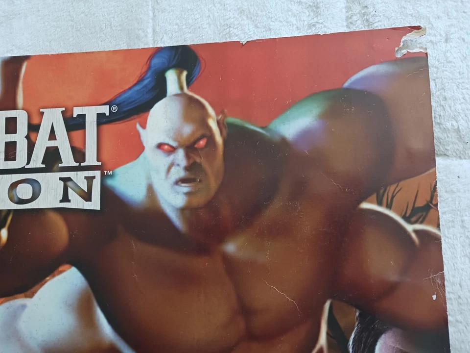 RARE Original Mortal Kombat Armageddon 2-sided Promo Poster Sign Banner 2006 - Image 2 of 4
