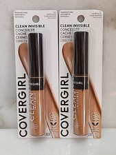 Lot Of 2- Covergirl Clean Invisible Concealer 123 Warm Nude.