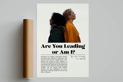 Killing Eve Are You Leading or Am I? Poster | Minimalist TV Show Poster