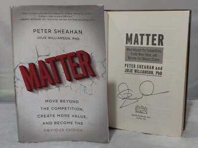 Matter By Peter Sheahan SIGNED Autograph Book