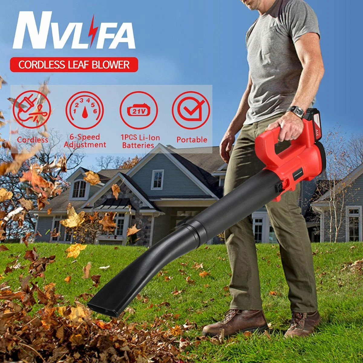 Cordless Leaf Blower 130 MPH 320CFM with Battery Portable Hand