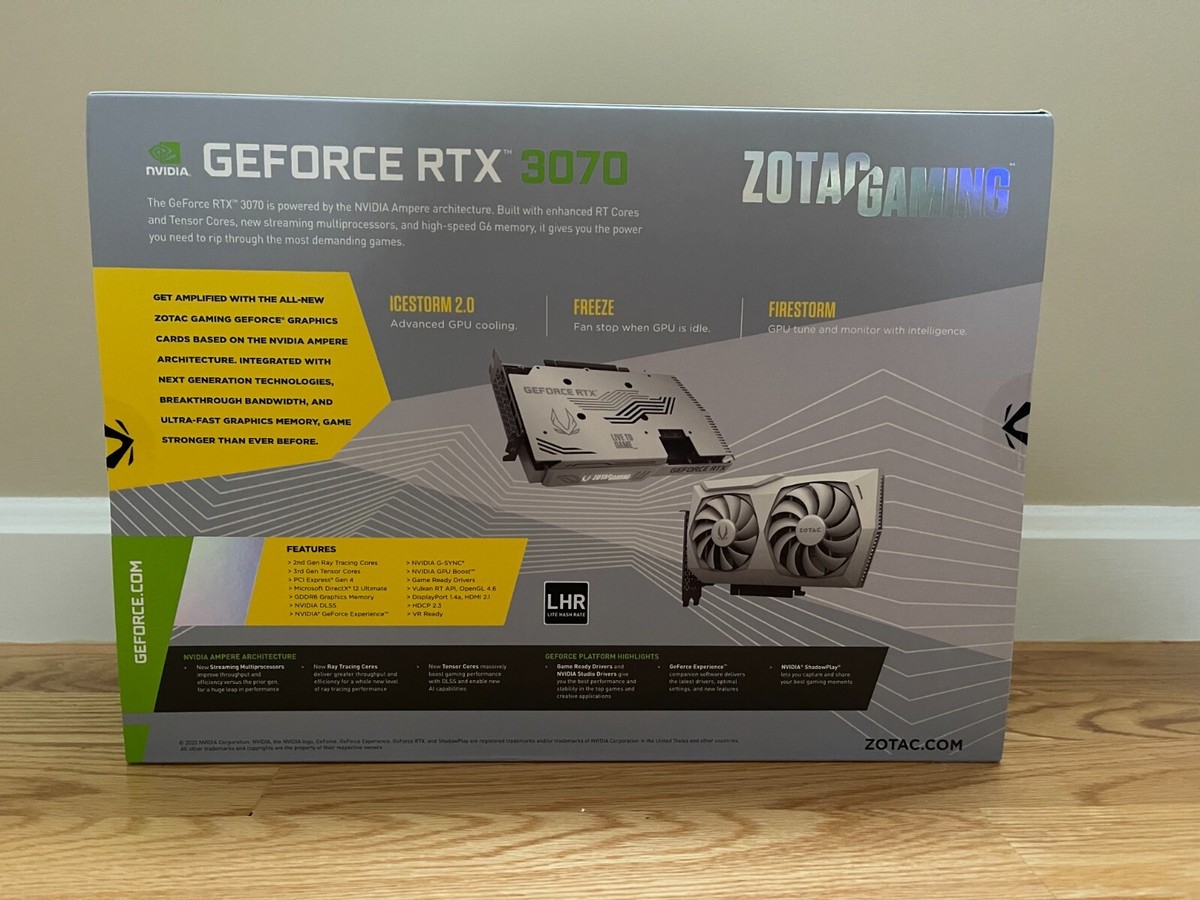 ZOTAC GeForce RTX 3070 Twin Edge OC White Edition 8GB GDDR6 ZOTAC GeForce RTX 3070 Twin Edge OC White Edition 8GB GDDR6
