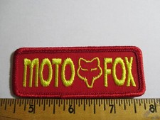 Moto Fox Patch Wolf Motor Cross Motocicleta Nuevo de Colección Años 80