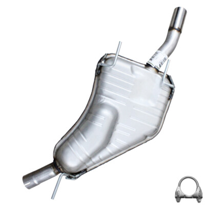 Stainless Steel Rear Exhaust Muffler fits: 1999-2003 Saab 9-5 2.3L Turbo
