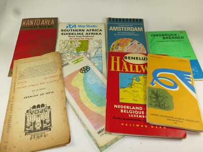 Vintage Straßen- und Tourenkarten weltweit 50er 60er 70er Jahre AUSWAHL AUSSUCHEN
