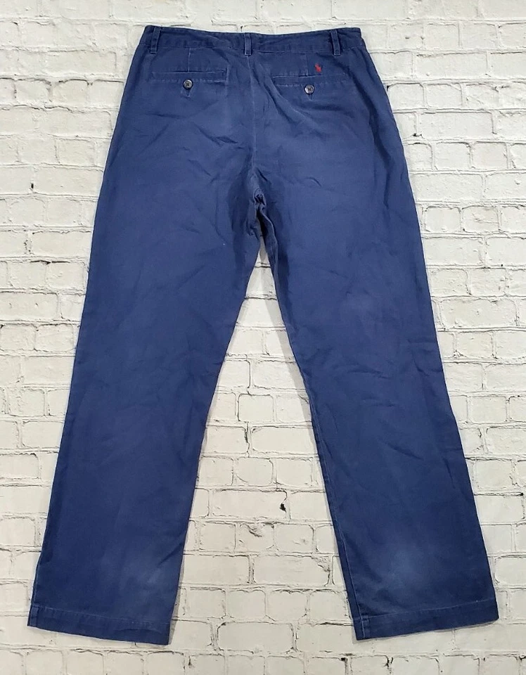 Chinos Polo Ralph Lauren JUVENTUD NIÑOS TALLA 18 W30 x L31 Azul Frente Plano  Foto 3 de 4
