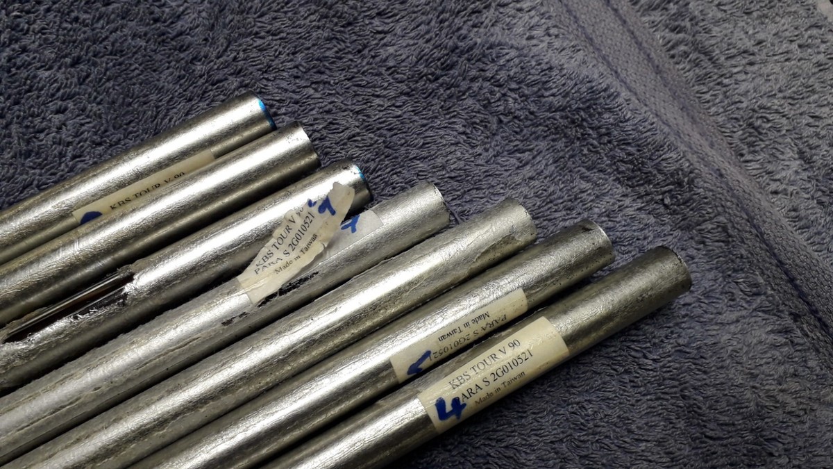 KBS IRON SHAFTS x 9 - TOUR V90 - 2 - PW