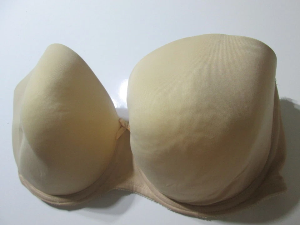 Бюстгальтер Freya размер 34FF бежевый с подкладкой регулируемый балконет без бретелек - Изображение 4 из 4
