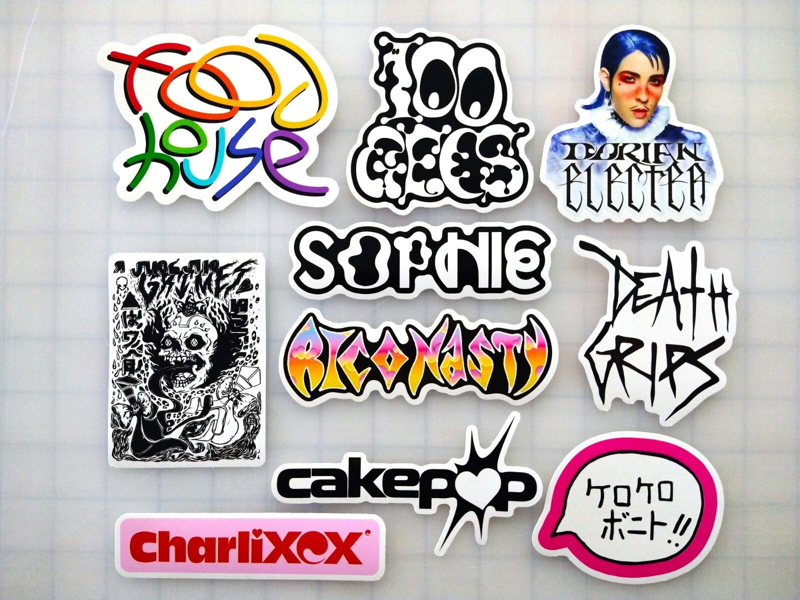 Hyperpop / Digicore Vinyl Sticker Lot (10 Pack) SET 1 synthwave ...