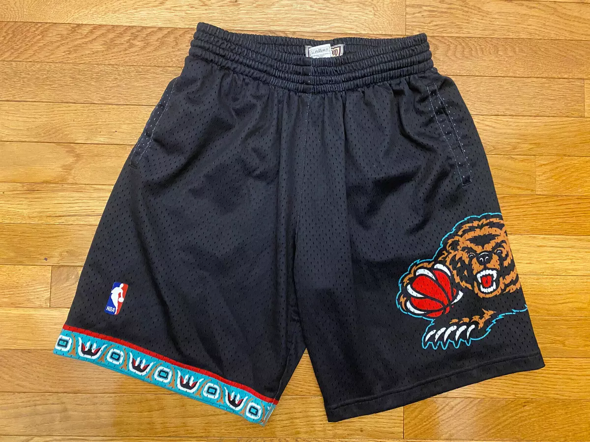 Mitchell & Ness NBA Vancouver Grizzlies Mens Black Shorts, Size M