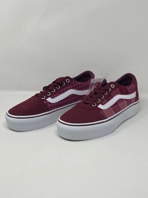 Vans Ward Zapatilla Patinadora Plataforma Mezcla a Cuadros Gamuza Mujer EE. UU. 7,5, 8, 8,5, 9,5 Foto 3 de 4