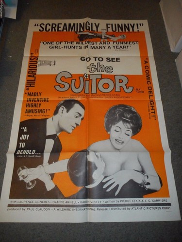 THE SUITOR - ORIGINAL FOLDED POSTER- 1962