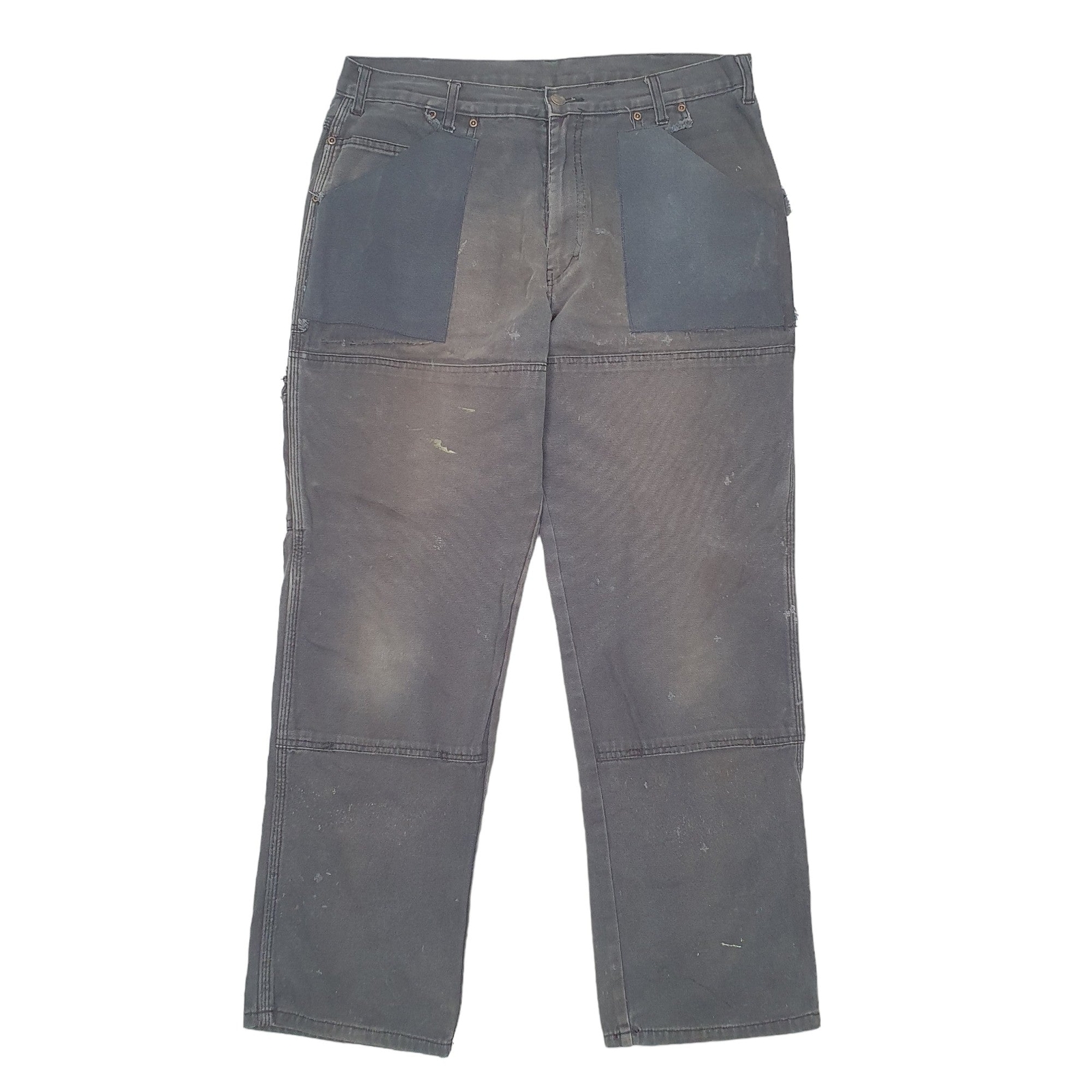 DICKIES Carpenter Carpenter Workwear Trousers Cotton Black Mens W36 L32 image 2