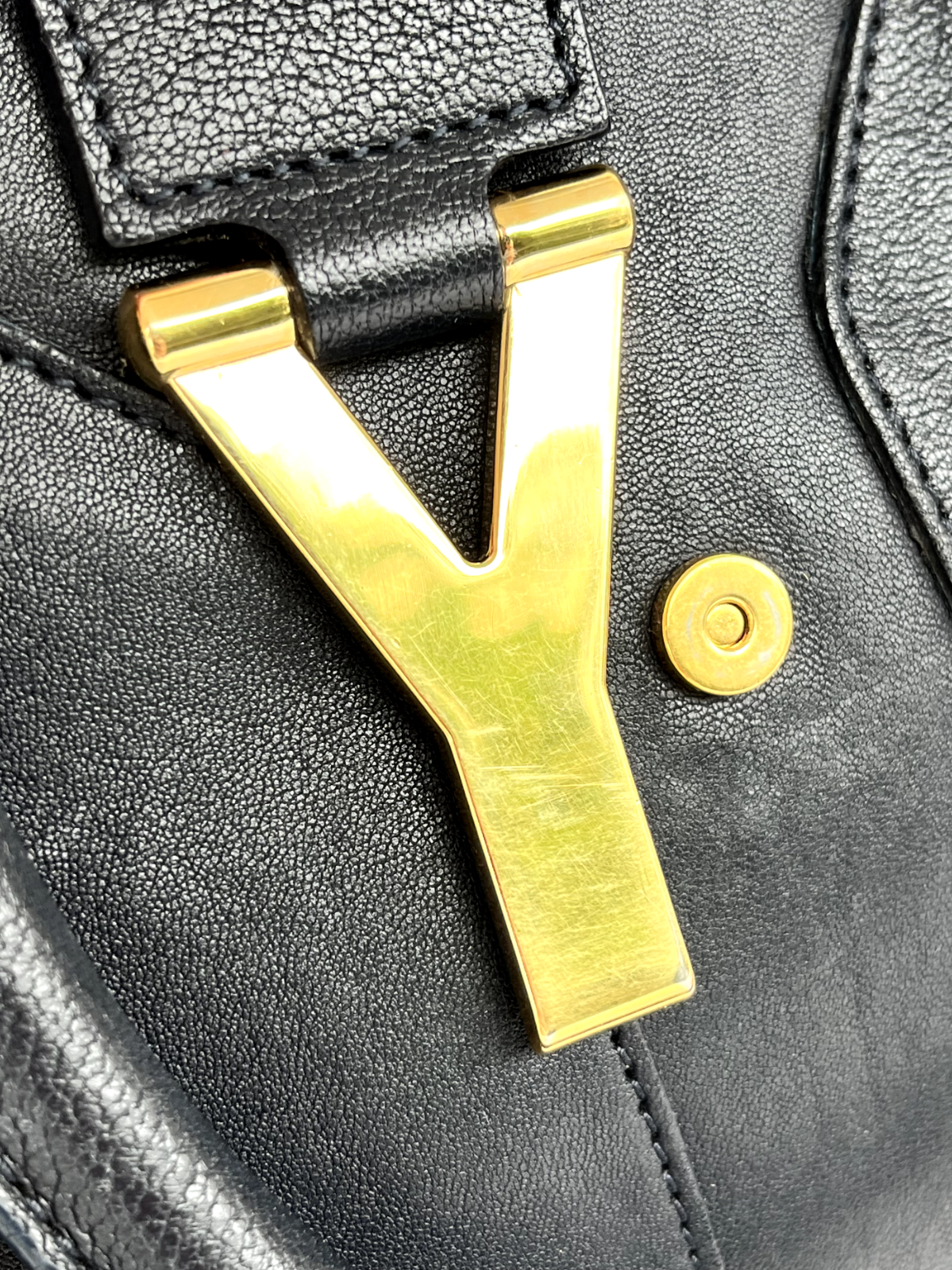 YSL Saint Laurent Cabas Chyc in blu navy blu scuro originale ottime condizioni