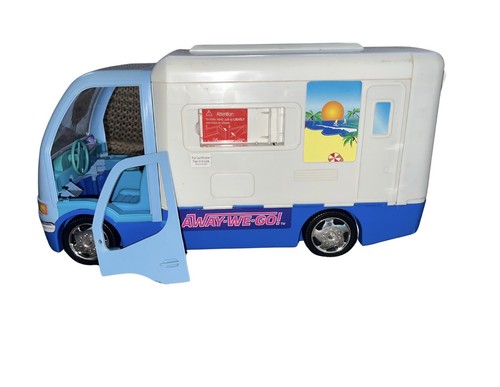 BARBIE SIZE DOLL ELECTRONIC AWAY WE GO MOTORHOME CAMPER + Dolls & Camping Set - Picture 4 of 19
