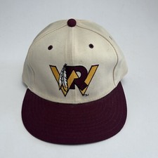 vintage Washington Red Skins 1980s New Era Hat Made In USA 7 1/2 Wool 5950 NFL