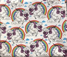 Tissu 100% coton licornes gros quart 