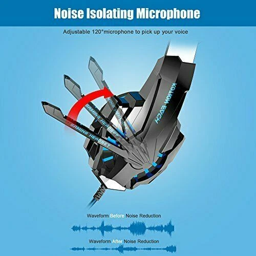 Bengoo G9000 Stereo Gaming Headset for PS4, PC, Xbox One Controller - Image 4 of 4