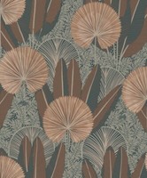 5,07 €/Qm / Tapete Grandeco Asperia A 54703 Floral Blumen Braun Gold Metallic