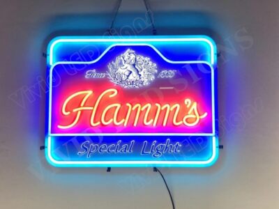 Hamm s Beer Special Light Bar 24''x19'' Vivid LED Neon Sign Light Lamp With Dimmer