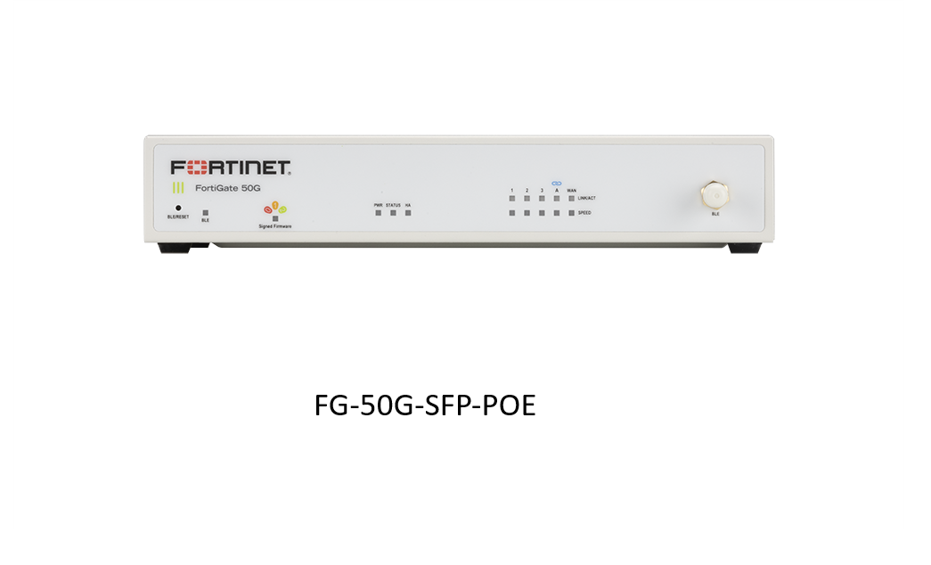 Fortinet FortiGate 50G-SFP-POE Firewall 3x RJ45 POE+ ports 1x SFP