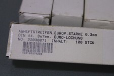 7 paket Abheftstreifen, DIN A4, 3 x 7 mm, VE 100 Stück (VB-06-B49)
