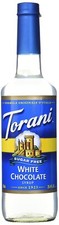 Torani Sugar Free White Chocolate Syrup 750 mL , G-White Chocolate-sf
