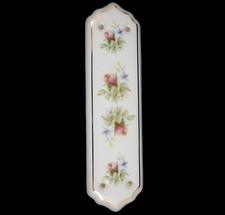 Angelique White Porcelain Fingerplate Door Push Plate