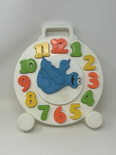 Vintage Cookie MONSTER 1982 Sesame STREET Clock Puzzle Time Child Guidance - Picture 5 of 17