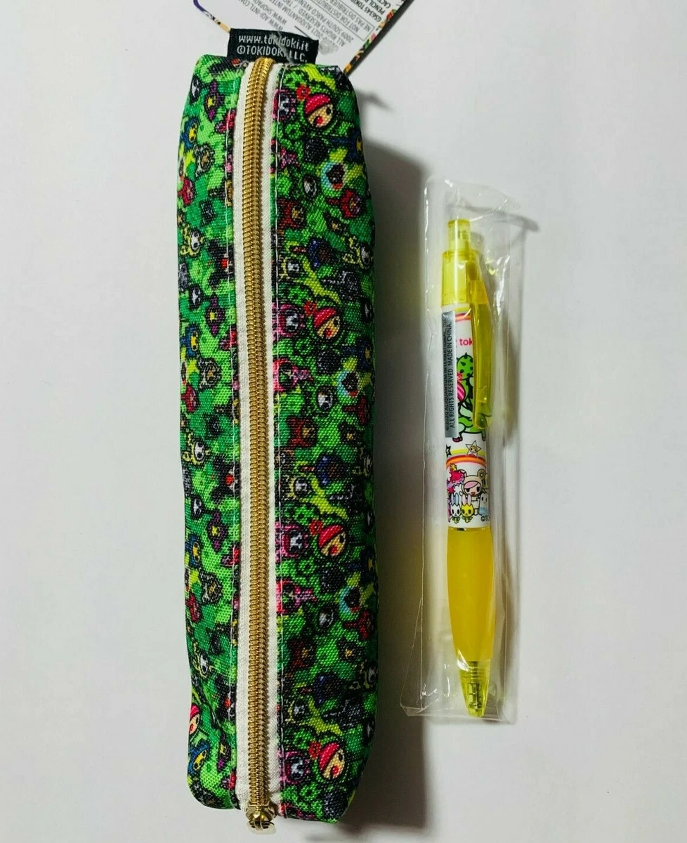 Daiso Tokidoki CACTUS/SANDY PENCIL POUCH & PEN Set of 2 (Green)- New *US  Seller*