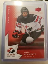 2020 Team Canada Exclusives /250 Theo Rochette #71 Hockey Card