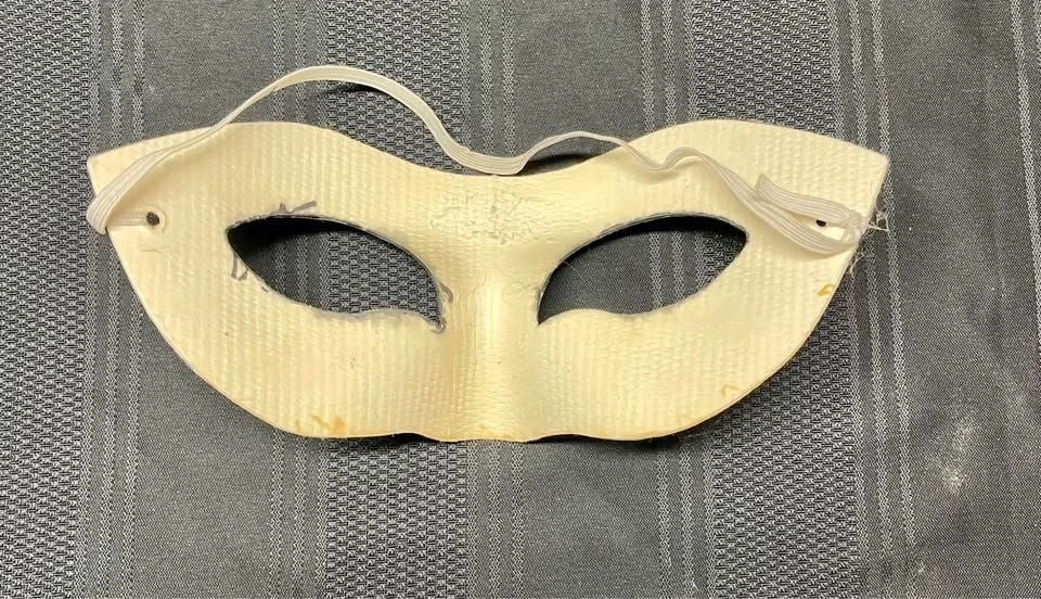 Unique Gold and Black Mask with Elastic Band - Image 2 of 2