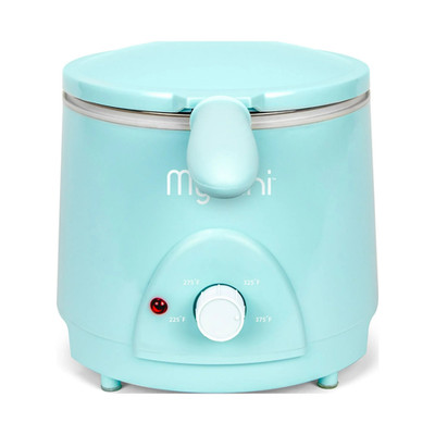 1.5 Quart Electric Deep Fryer 700 Watts Small Kitchen Fryer Aqua