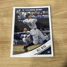 2018 Donruss #148 Aaron Judge All Rise NY 12th Judicial District Name SP Yankees