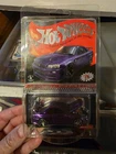 Hot Wheels RLC Redline Club Nissan Skyline GTR BNR34 Purple Membership Patch Pin