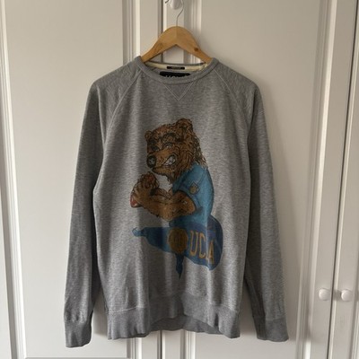 Herren Vintage UCLA Grau Grafikdruck Pullover Sweatshirt Pulli Gr. Large