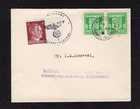 GUERNSEY WARTIME 1/2d FIRST DAY COVER (+ GERMAN STAMP)