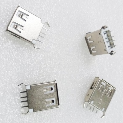 5Pcs USB 2.0 Female 4 Pin Type A DIP PCB Socket Connector *mn