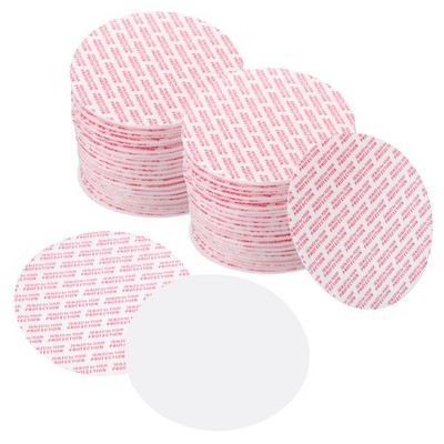 80mm/3.12'' Foam Lid Liner, 200Pcs PS Resistant Pressure Sensitive Seal White Red