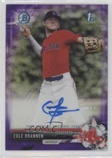 2017 Bowman Draft Chrome Pick Purple Refractor 239/250 Cole Brannen Auto 0c6