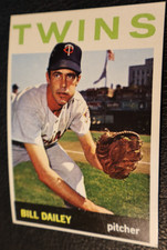 1964 TOPPS BASEBALL SET. #156 Bill Dailey, Minnesota Twins, VGEX+/EX