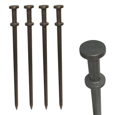 Heavy Duty Double Head 1x40 Steel Stake Anchors for Tents Inflatables 50 Pack