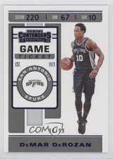 2019-20 Panini Contenders Game Ticket Blue 96/99 DeMar DeRozan #25 1f7d