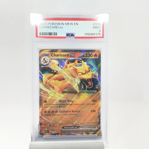 Pokémon TCG Charizard ex 006/165 Scarlet & Violet 151 Holo PSA 9 2023