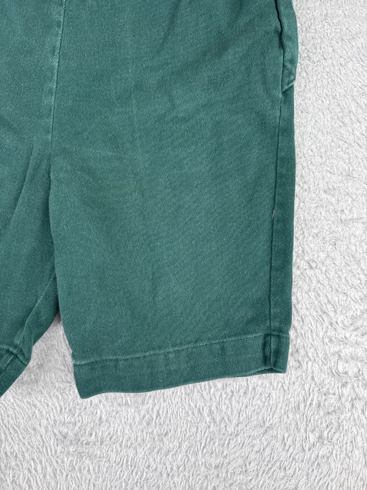 VINTAGE Girl Scout Shorts Girls 22 Green Elastic Waist USA Official Uniform 22x7 - Image 2 of 4